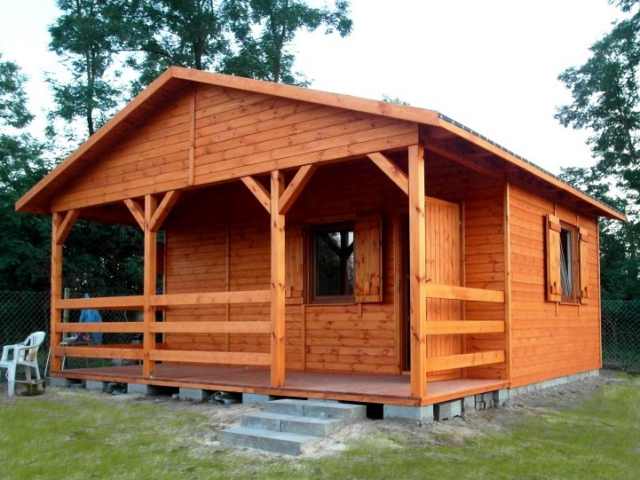 domek drewniany ogrodowy 24m